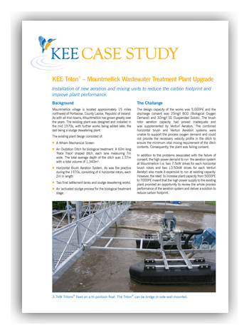 KEE Triton® – Mountmellick Wastewater Treatment Plant Upgrade